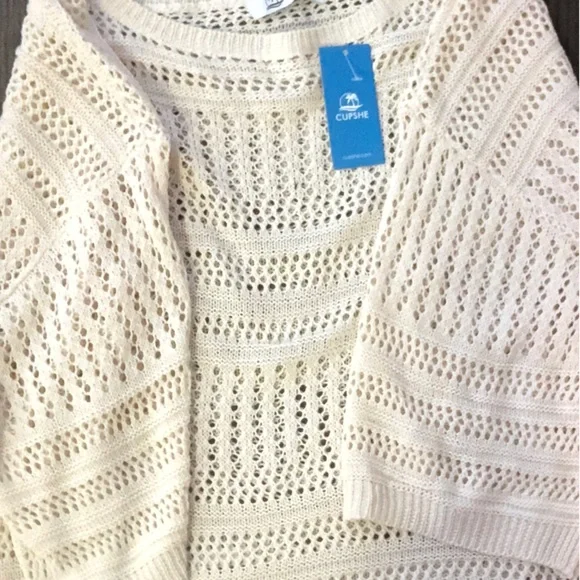 Cream Knit Swim Cover-Up - Picture 3 of 3